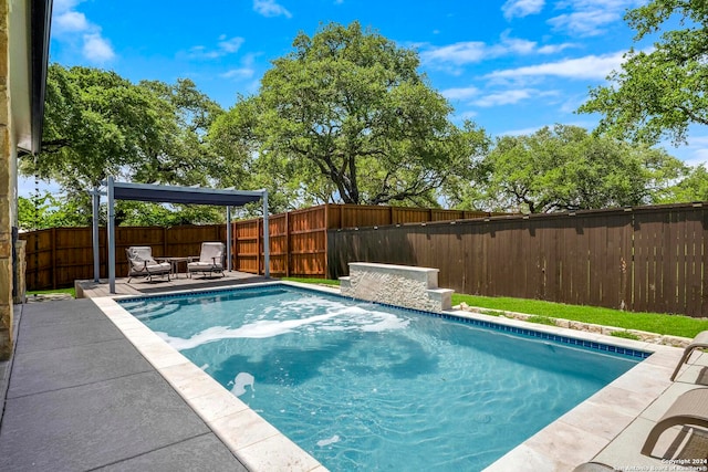 view of pool with a patio area