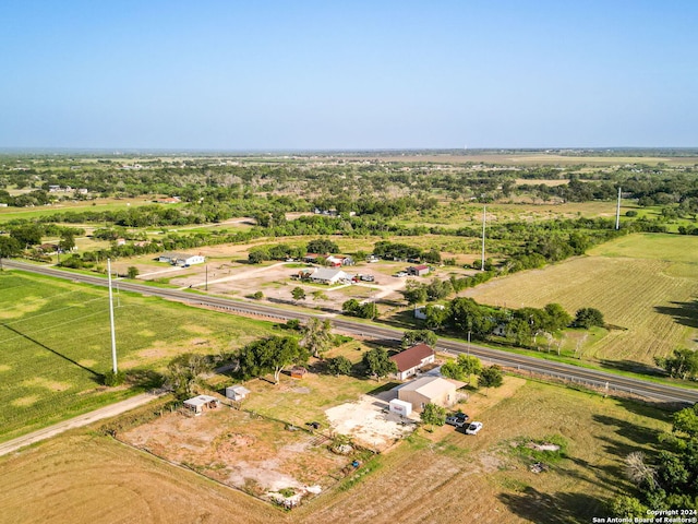 bird's eye view featuring a rural view