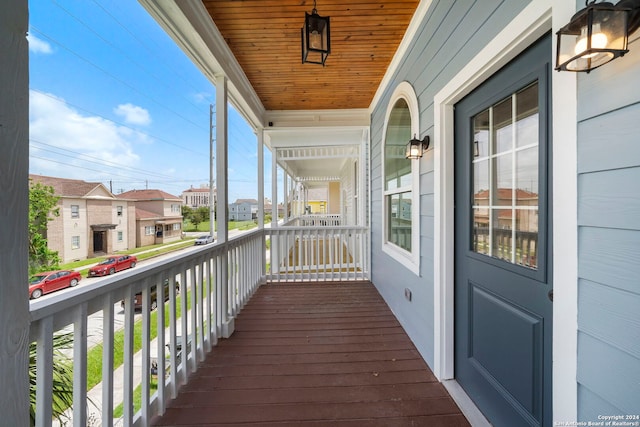 view of balcony