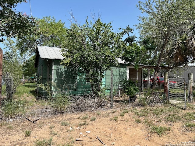 exterior space with fence