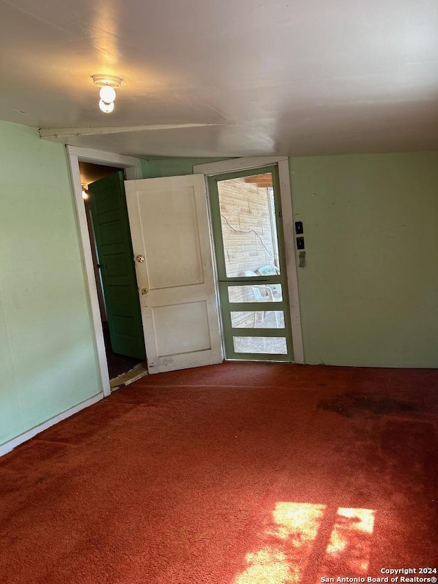 view of carpeted empty room