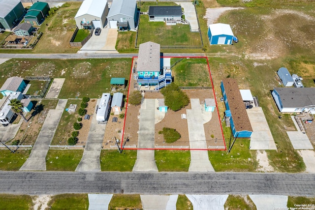 bird's eye view with a residential view