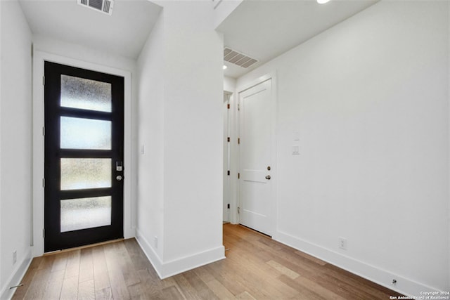 entrance foyer featuring light hardwood / wood-style flooring