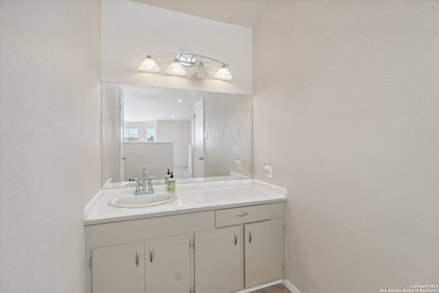 bathroom with vanity