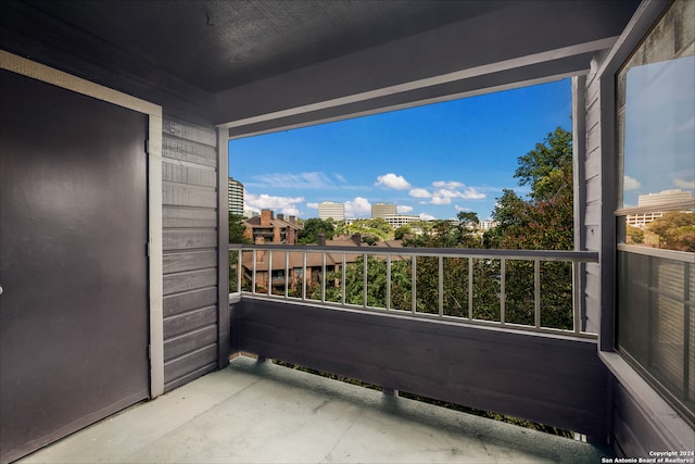 view of balcony