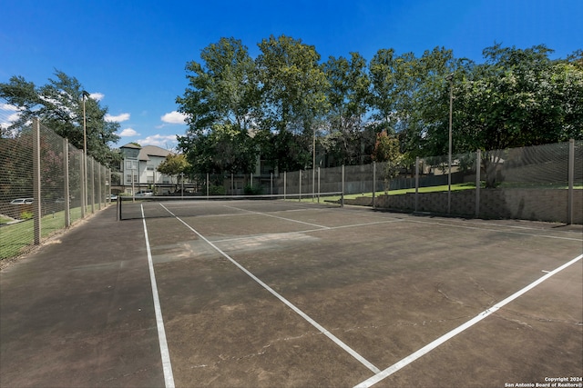 view of tennis court