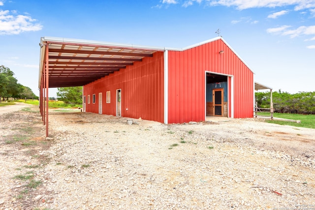 view of outdoor structure