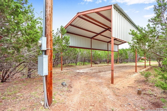 view of outdoor structure