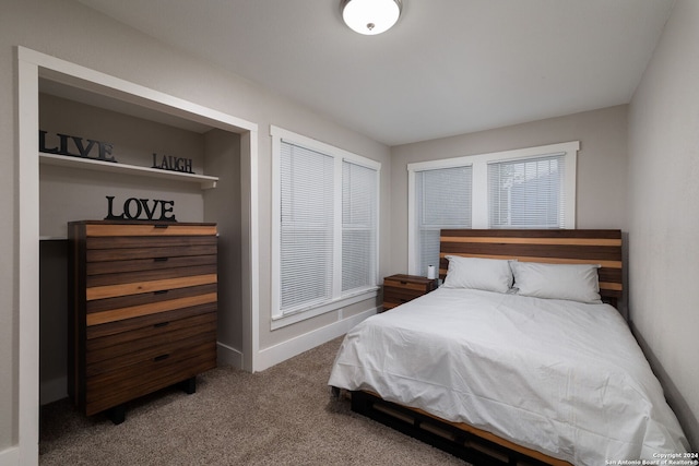 bedroom with carpet flooring