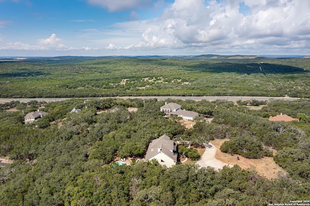 24434 Blanco Rd, San Antonio, TX 78260 - drone / aerial view with a wooded view