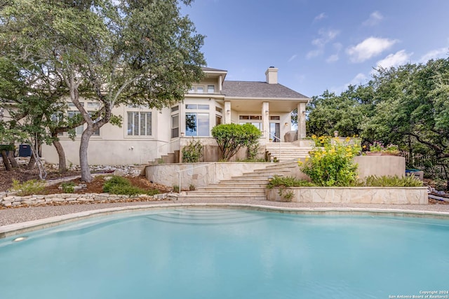 24434 Blanco Rd, San Antonio, TX 78260 - pool with stairway