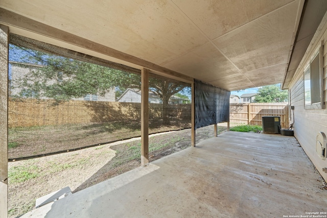 view of patio / terrace with central AC