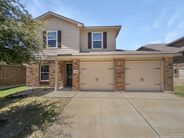 view of front of home featuring a garage