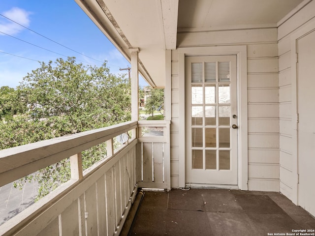 view of balcony