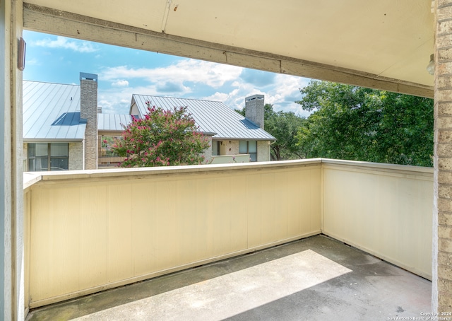 view of balcony