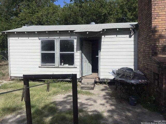 exterior space with entry steps