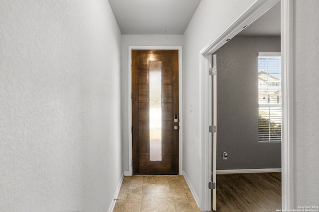 interior space with light wood-type flooring