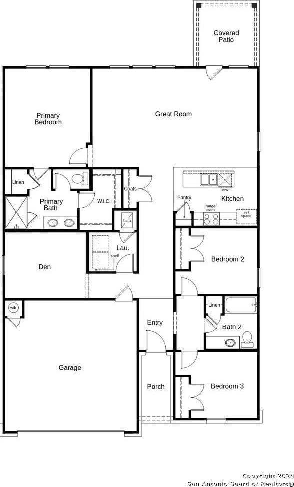 15311 Penelope St, San Antonio, TX 78245 - view of home floor plan