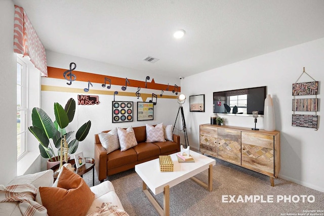 10326 Gala Jct, San Antonio, TX 78224 - living room featuring visible vents and baseboards