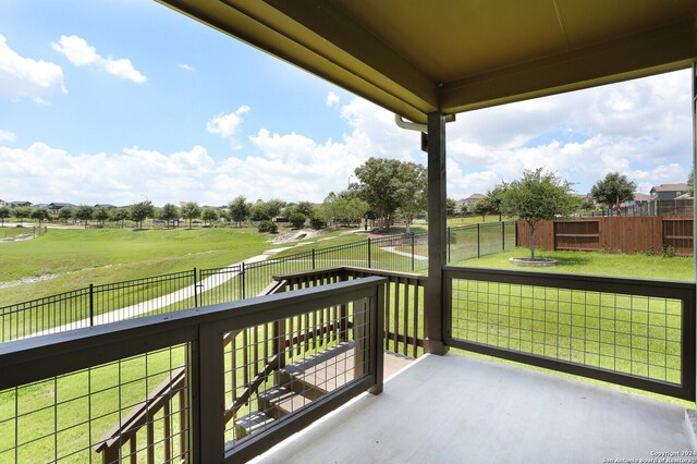 view of balcony