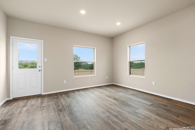 interior space featuring hardwood / wood-style floors