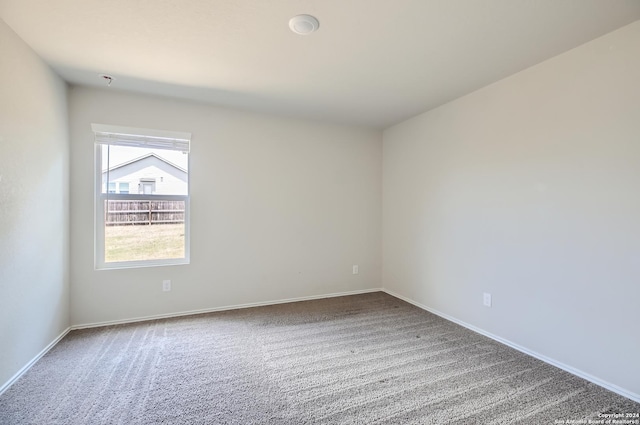 view of carpeted empty room