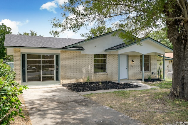 view of front of home