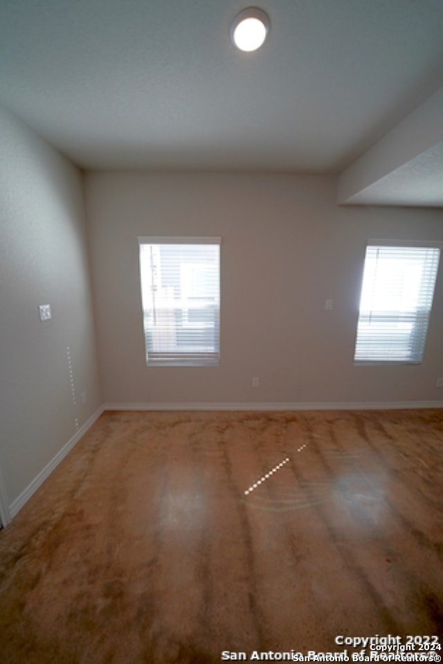 carpeted empty room with a wealth of natural light