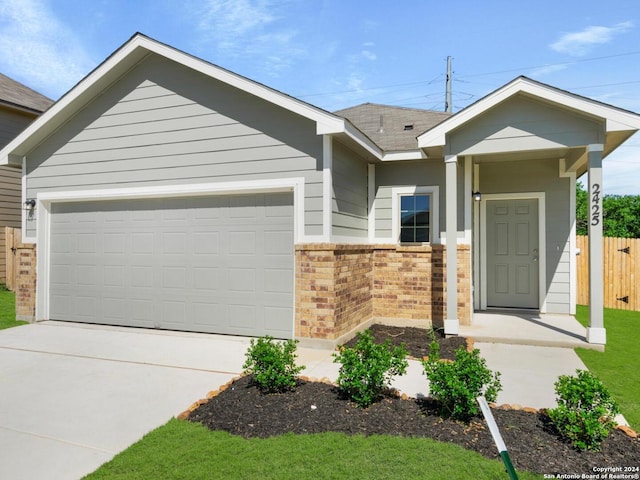 view of front of house featuring a garage