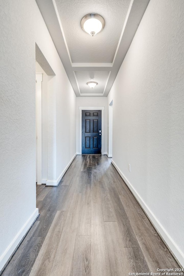 interior space with wood-type flooring