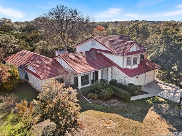 birds eye view of property