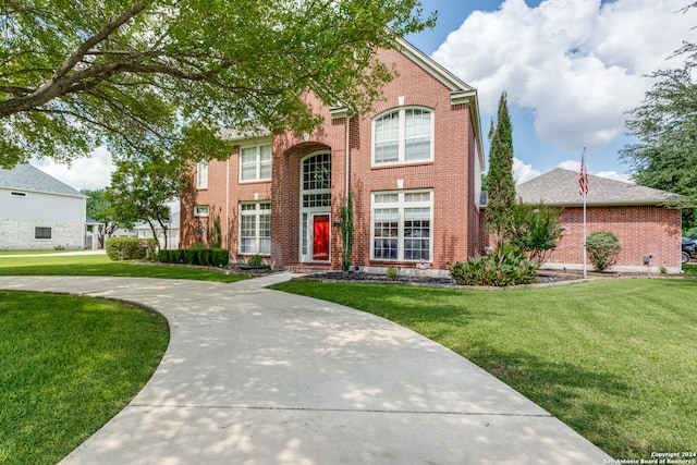 view of front property with a front yard