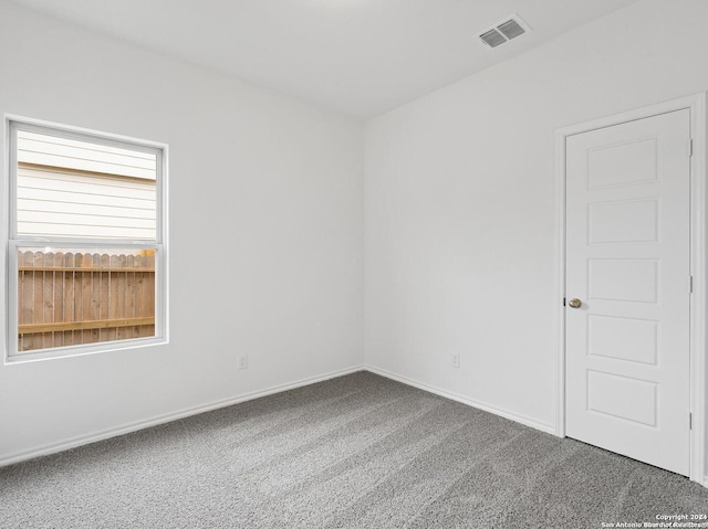 view of carpeted empty room