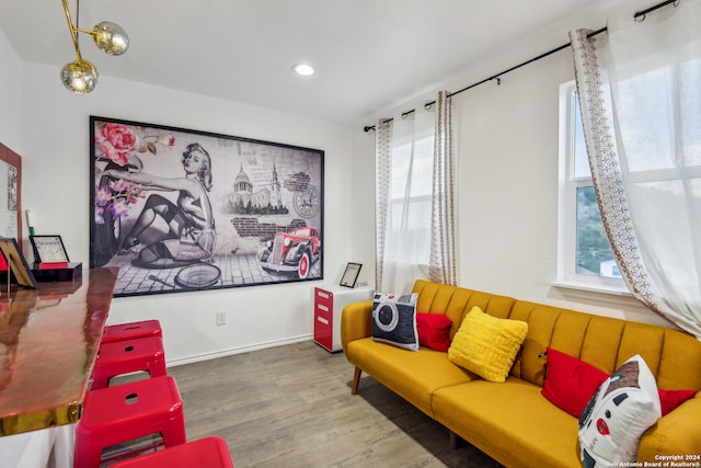 interior space featuring hardwood / wood-style floors