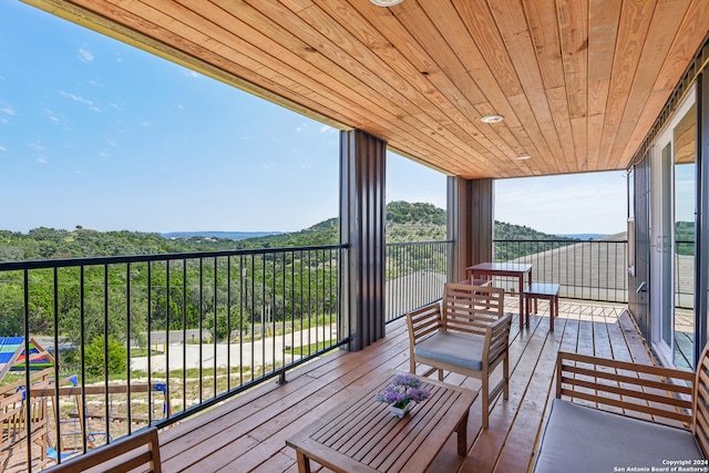 view of balcony