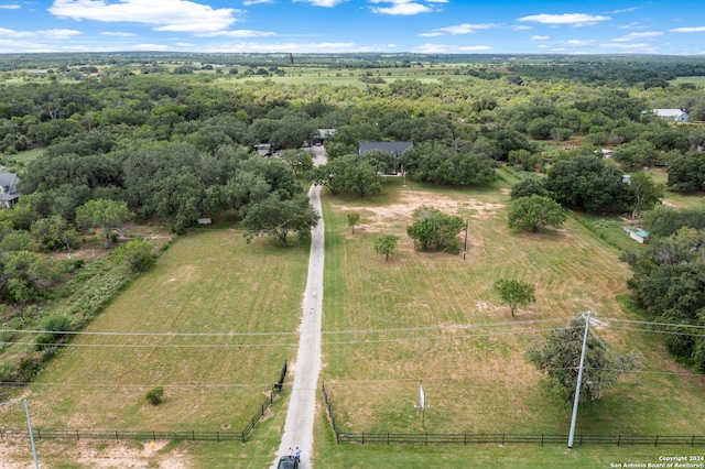 bird's eye view featuring a rural view