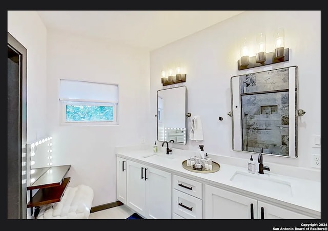 bathroom with vanity