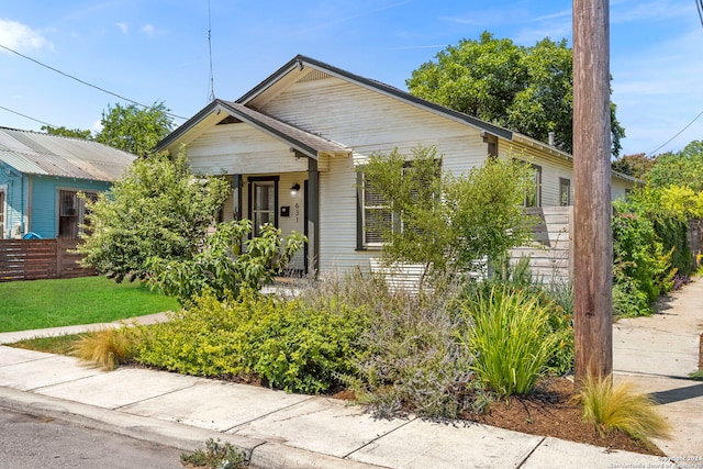 view of bungalow-style home