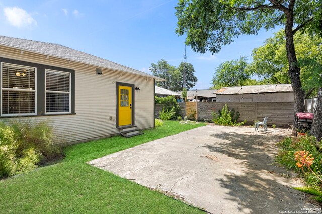 exterior space featuring a patio