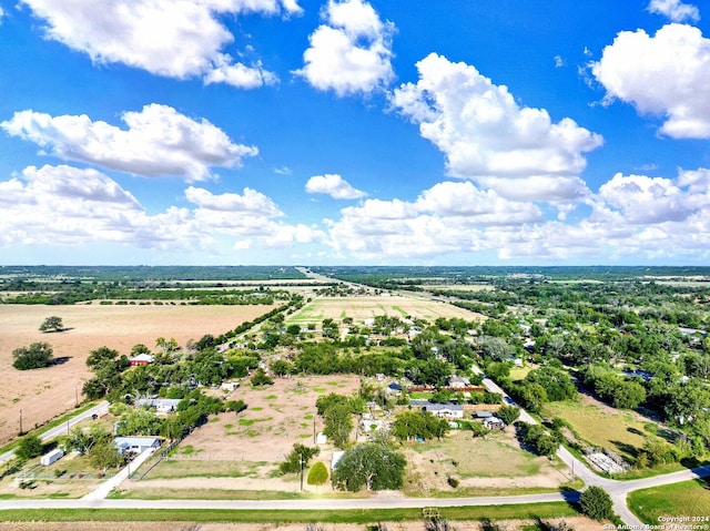 bird's eye view featuring a rural view