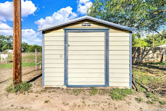 view of outdoor structure