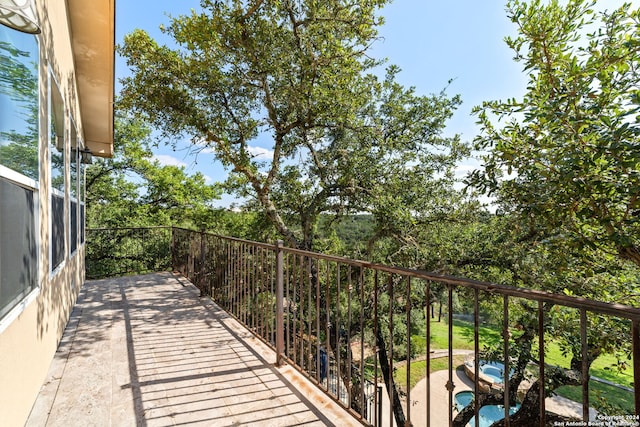 view of balcony