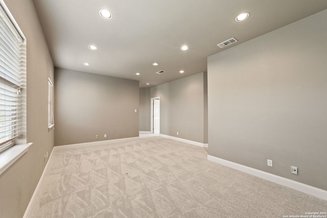 view of carpeted empty room