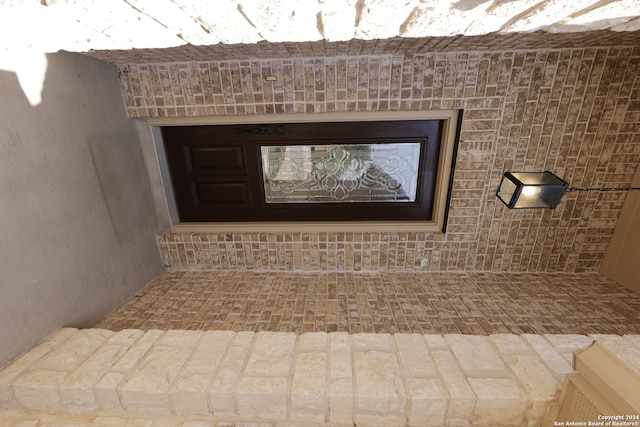 interior space with tile patterned flooring