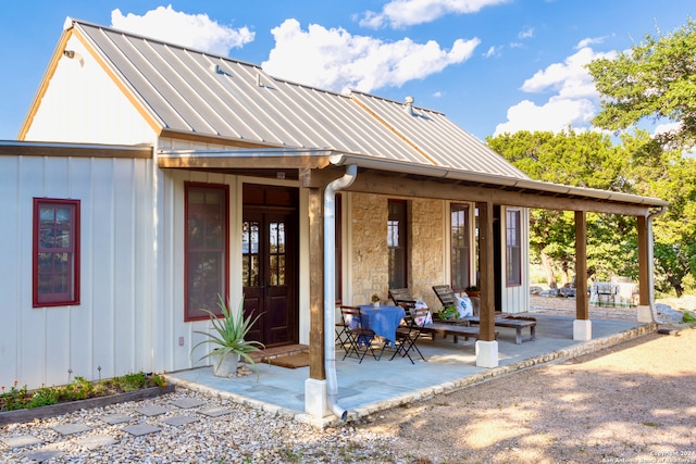 exterior space featuring a patio area