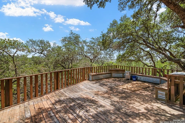 202 Cedar Hill Rd, Pipe Creek, TX 78063 - view of wooden terrace