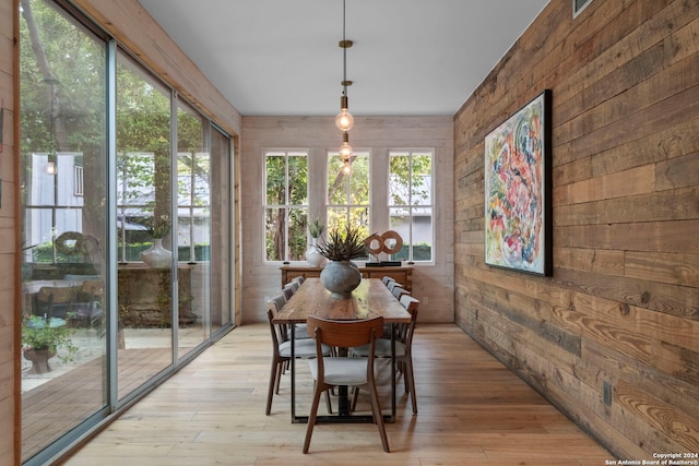 215 Beauregard, San Antonio, TX 78204 - sunroom / solarium with wood walls and hardwood / wood-style flooring