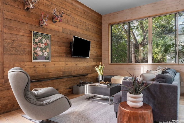 215 Beauregard, San Antonio, TX 78204 - interior space with wood walls and wood finished floors