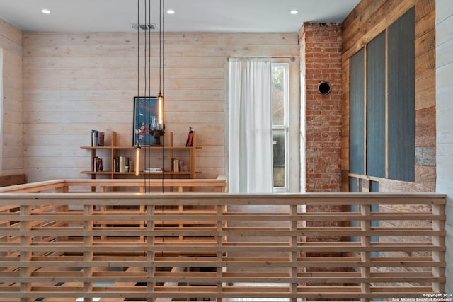 215 Beauregard, San Antonio, TX 78204 - interior space with recessed lighting and wooden walls