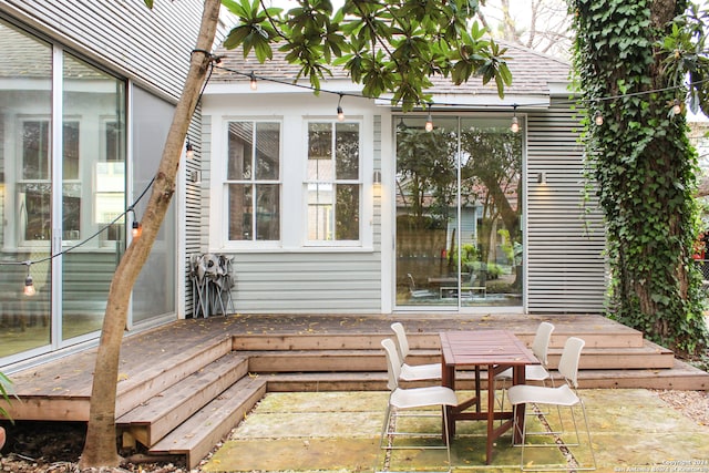 view of patio with a deck